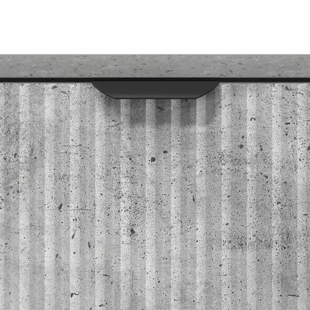 Credenza Grigio cemento 89,5 x 33 x 82 cm Legno multistrato 883457