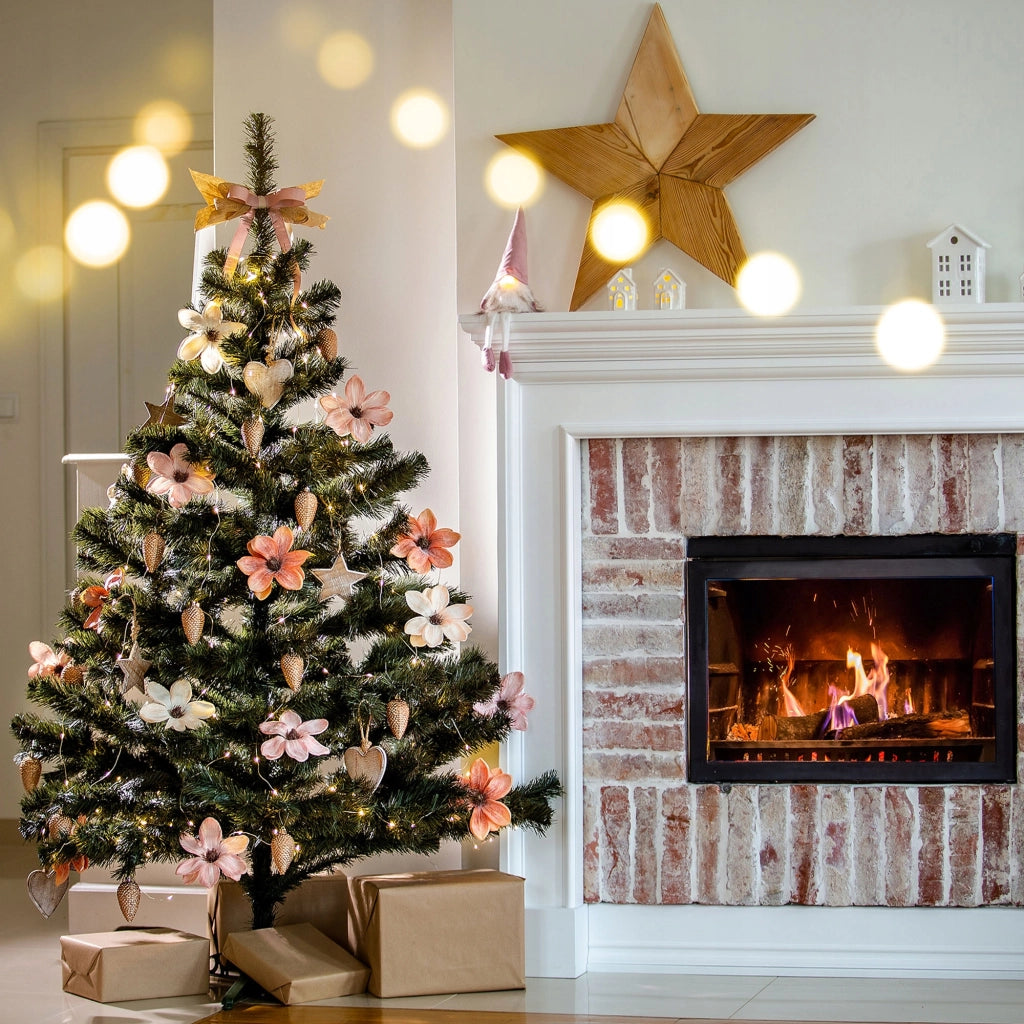 Albero di Natale artificiale KADAX, realistico, 220 cm, abete denso, bello, stabile, con supporto di alta qualità.