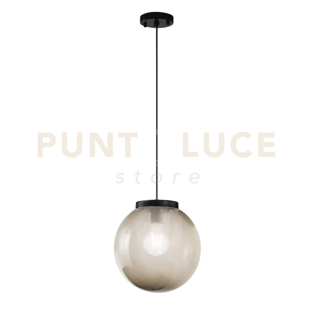 SOSPENSIONE POLLY IN FIBRA DI PLASTICA E PMMA GRIGIO 1 LUCE ATTACCO E27 128X25X25 IP44 CM.
