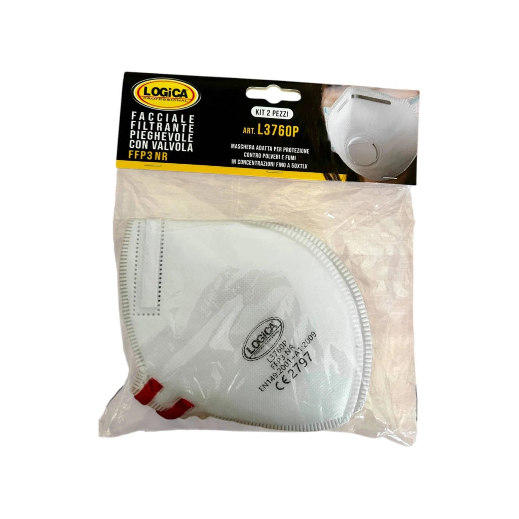 MASCHERA FACCIALE FILTRANTE PIEGHEVOLE CON VALVOLA FFP2 NRD