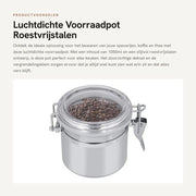 Contenitore di Stoccaggio Aereo 1050ml - Container in Acciaio Inossidabile - Coperchio Vetrato - Chiave di Blocco - Multifunzionale - per Spezie/Caffè/Tè - Contenitore di Cibo