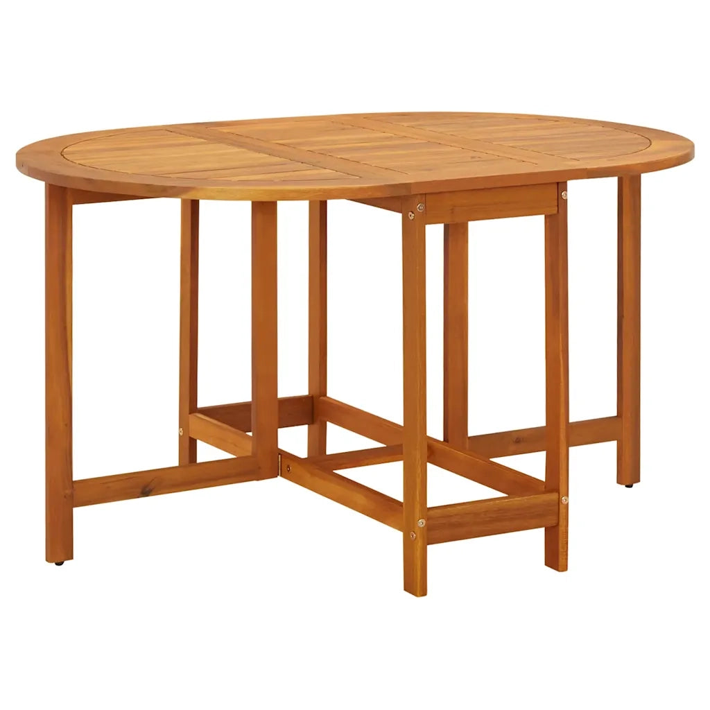 Tavolo da Giardino 130x90x72 cm in Legno Massello di Acacia cod mxl 34085