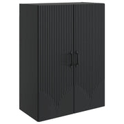 Mobiletto a muro Nero 66 x 34,5 x 90 cm Legno ingegnerizzato
