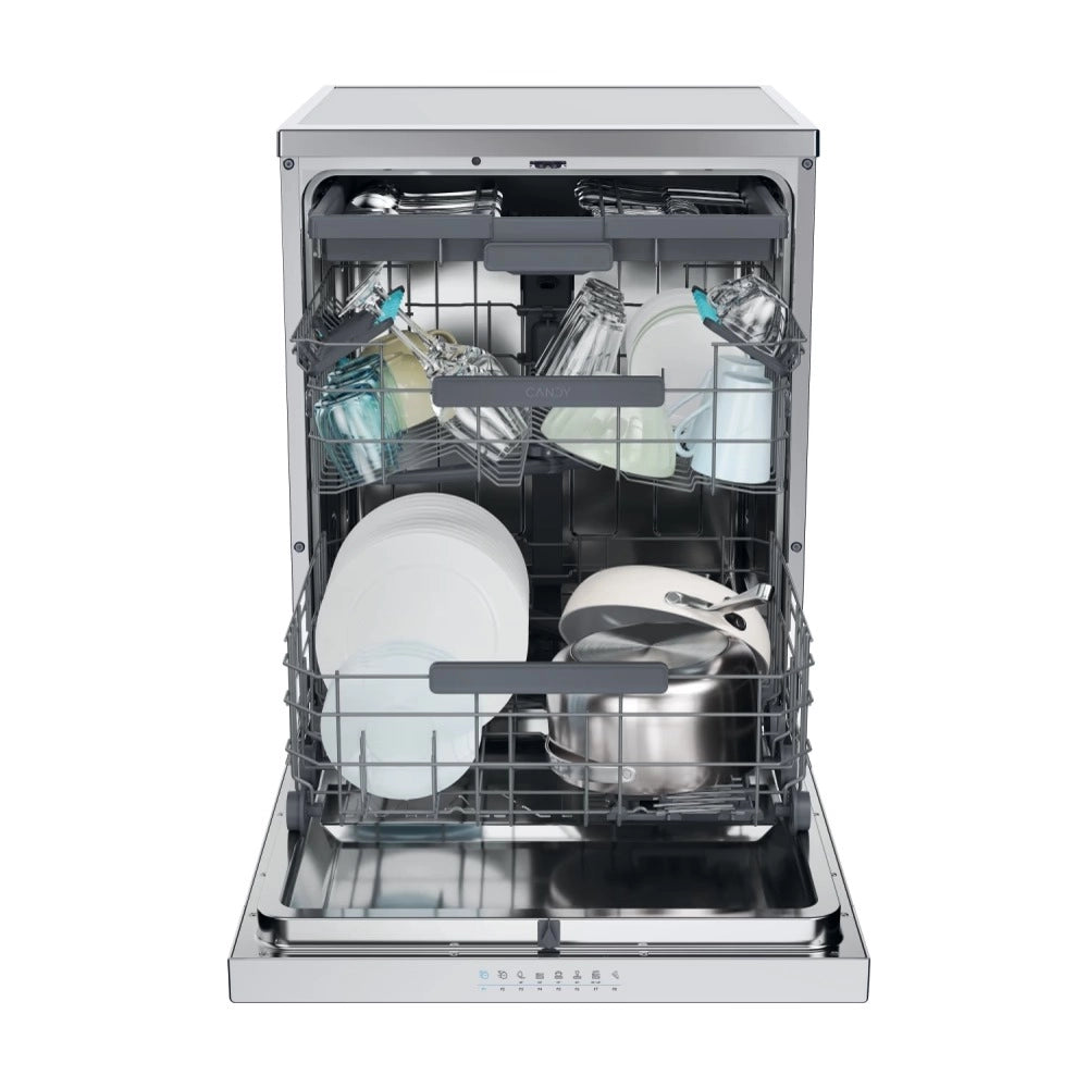 Lavastoviglie Candy Rapido CF 6C4F1X 16 Coperti Classe C (A85xL59,7xP59,8) Wi-Fi e BLE Inox