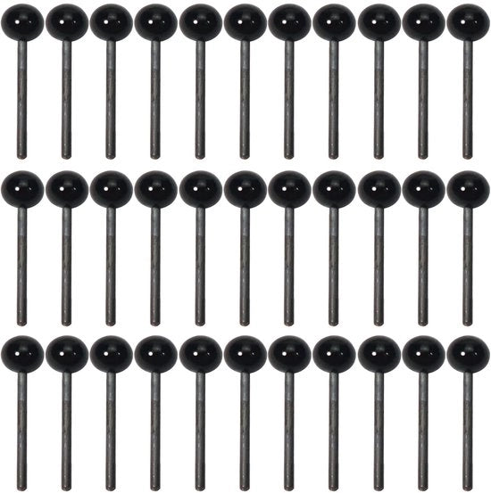 Occhiali di sicurezza 4 mm - 300 pezzi - Vetro nero - Occhiali per bambini - Giochi di fantasia - Materiale resistente