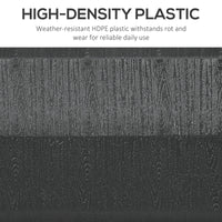 Base per Ombrellone da Giardino 3.5 m con Maniglie 49x49x36,5 cm in HDPE e Acciaio Nero