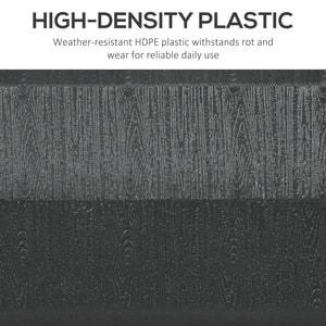 Base per Ombrellone da Giardino 3.5 m con Maniglie 49x49x36,5 cm in HDPE e Acciaio Nero