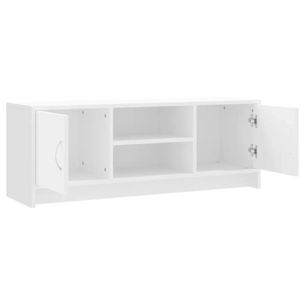 Mobile Porta TV Bianco 102x30x37,5 cm in Legno Multistrato 823253