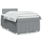 Giroletto a Molle con Materasso Grigio Chiaro 120x190cm Tessuto 3287000