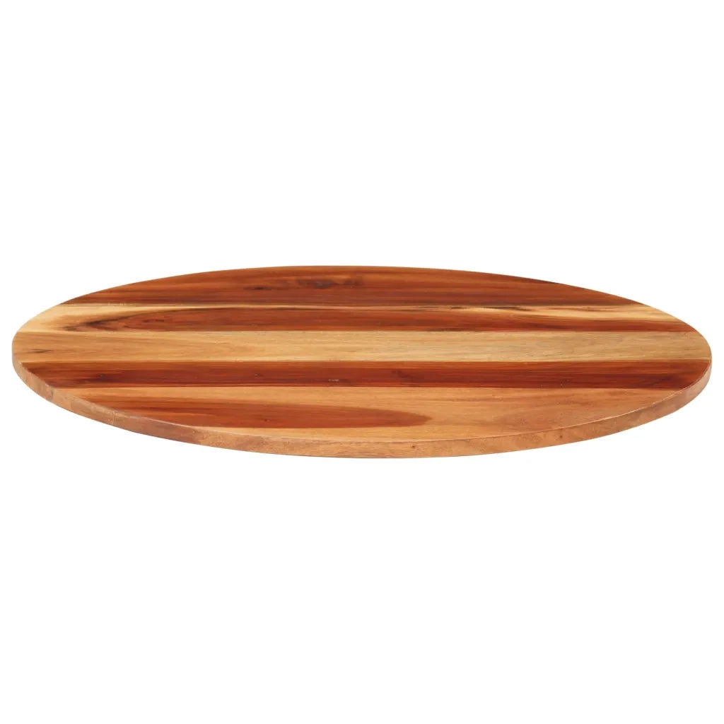Piano Tavolo in Legno Massello di Acacia Rotondo 15-16 mm 60 cm