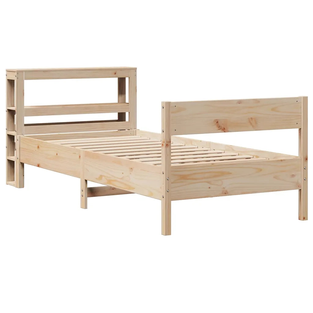 Letto singolo | Letto per adulti | Letto senza Materasso 75x190 cm in Legno Massello Pino
