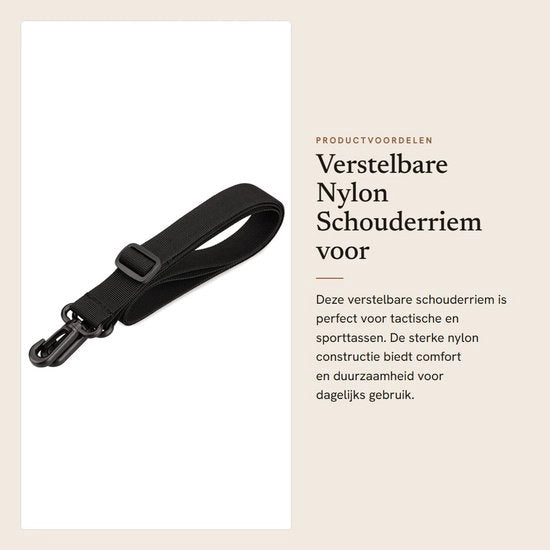 Raccordo a spalla regolabile 155 cm - Cinturone di riserva in nylon - Grucce girevoli - Tasca tattica - 2,5 cm di larghezza - Peso ridotto 50g - Cinturone di tasca
