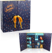 Calendario di Natale, calendario di Natale riutilizzabile, calendario di Natale per decorazioni di Natale, calendario di Natale da assemblare con 24 cassette di regali, per la decorazione di Natale, idee di regali sorpresa (blu)