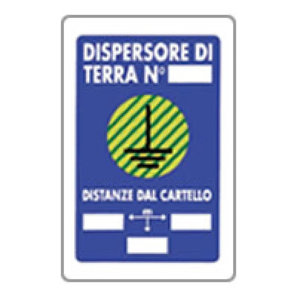 Cartello dispersore di terra 20x 30 b08lr3qqpw