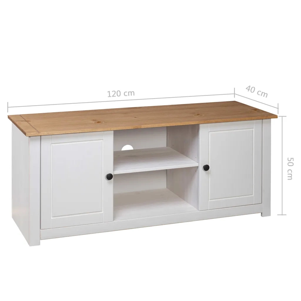 Mobile TV 120x40x50 cm in Legno Massello di Pino Panama Range cod mxl 14680