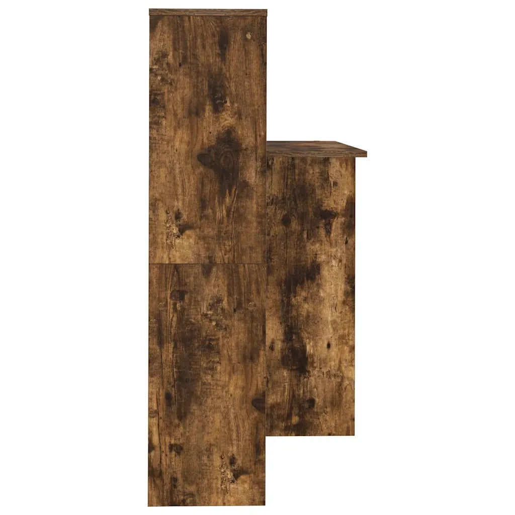 vidaXL Scrivania Rovere fumo 131.5 x 50 x 106.5 cm Legno multistrato
