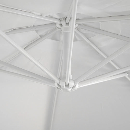 Ombrellone palo laterale 3mt in metallo colore bianco
