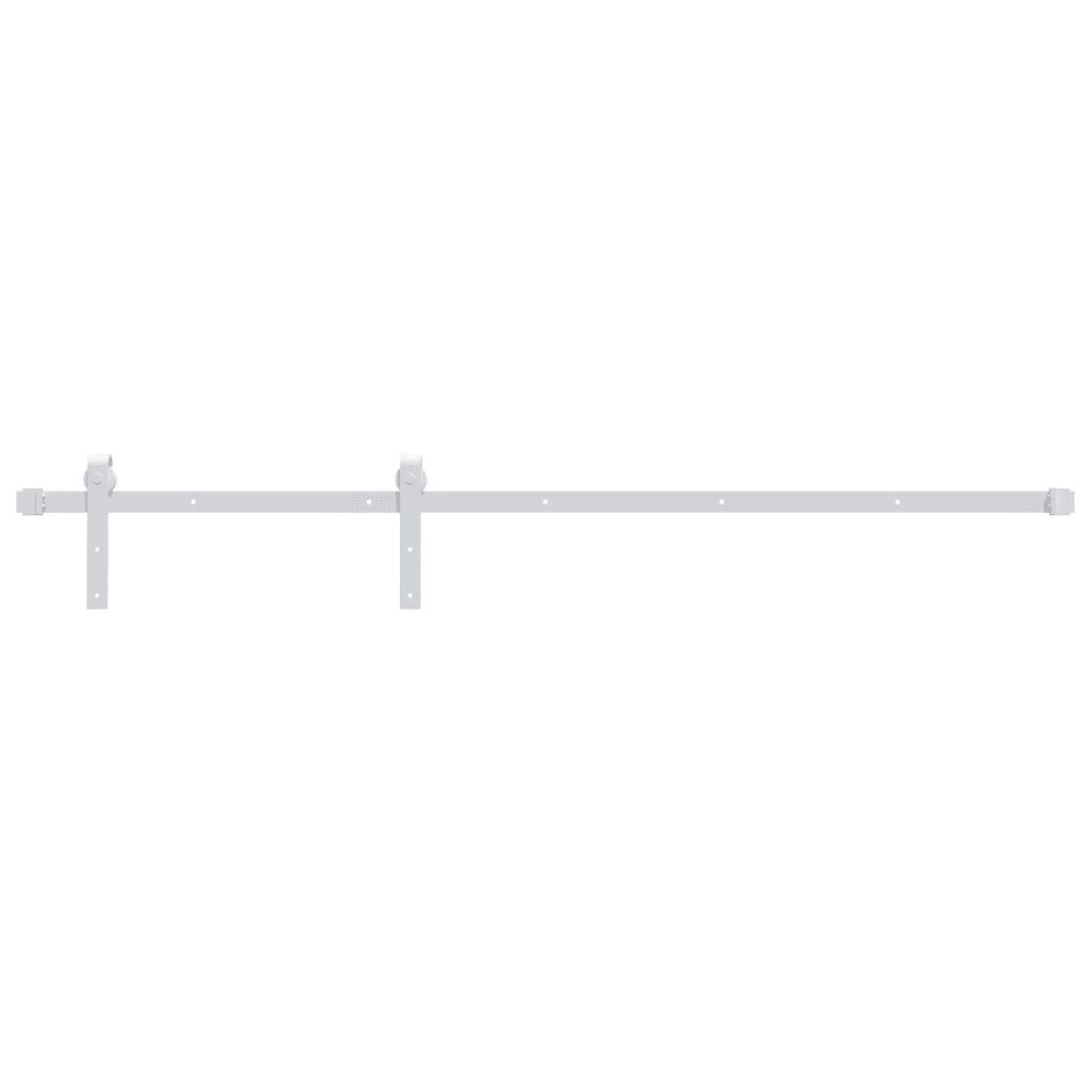 Kit Accessori per Porta Scorrevole 183 cm in Acciaio Bianco cod mxl 75274