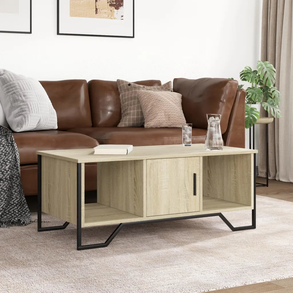 vidaXL Tavolino da Salotto Rovere Sonoma 100x51x40cm Legno Multistrato