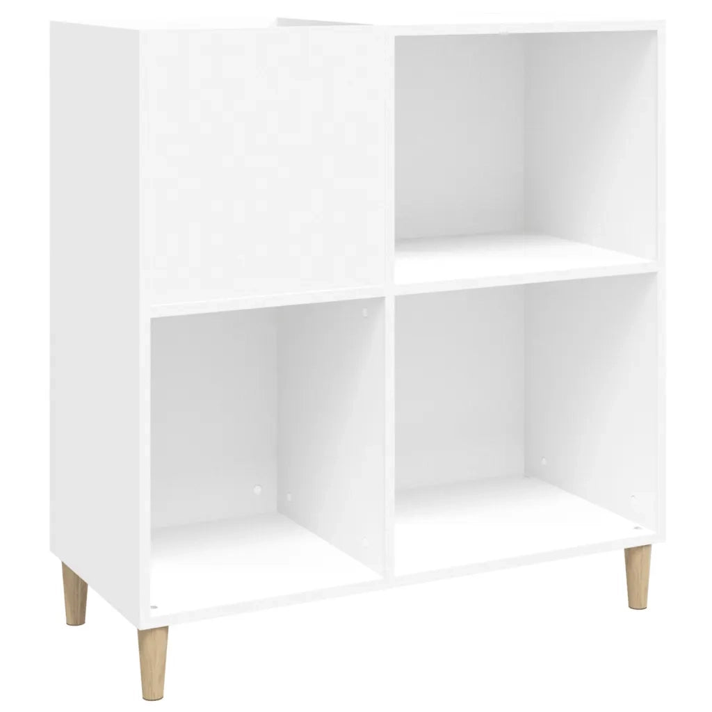 Mobile Porta Dischi Bianco 84,5x38x89 cm in Legno Multistratocod mxl 126499