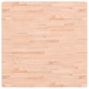 Piano per Tavolo | Superficie Tavolo | Piano Scrivania 90x90x1,5 cm Quadrato Legno Massello di Faggio