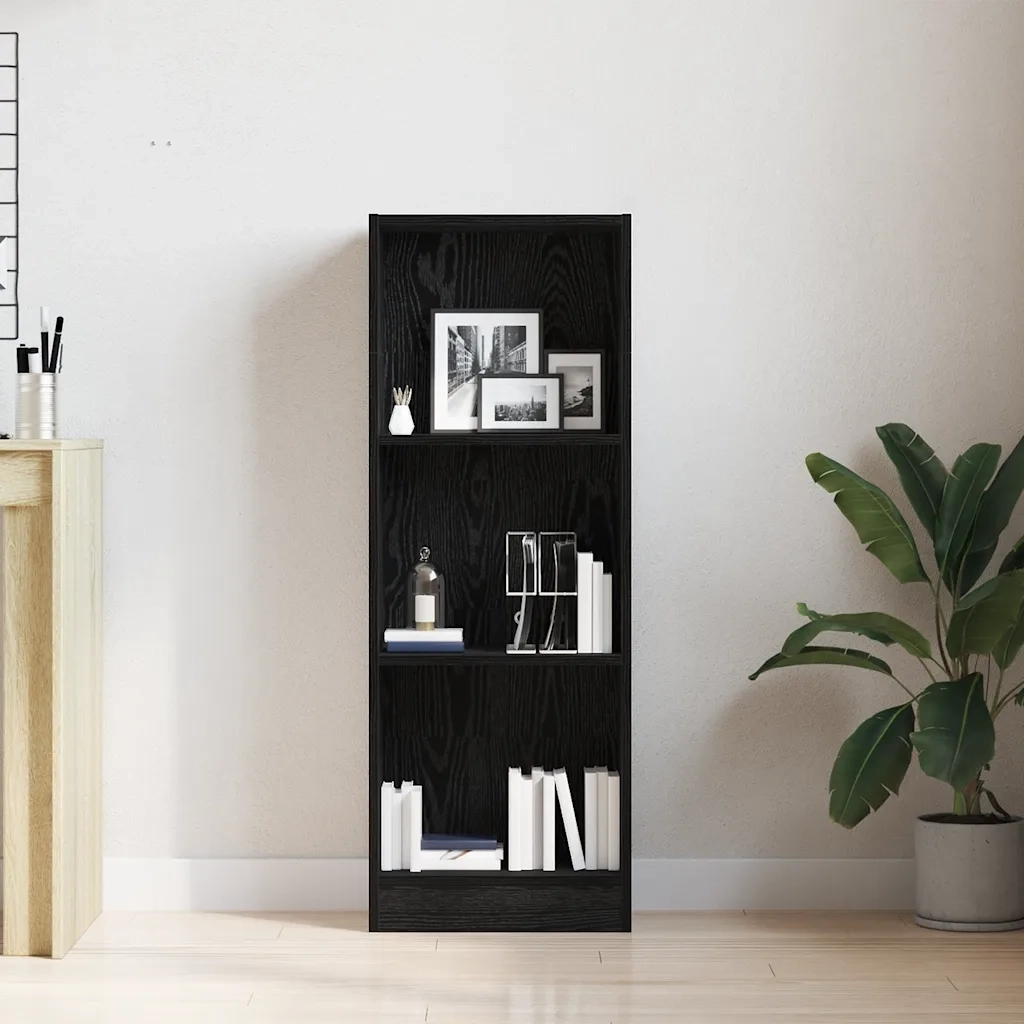 vidaXL Libreria Rovere Nero 40x24x109 cm in Truciolato