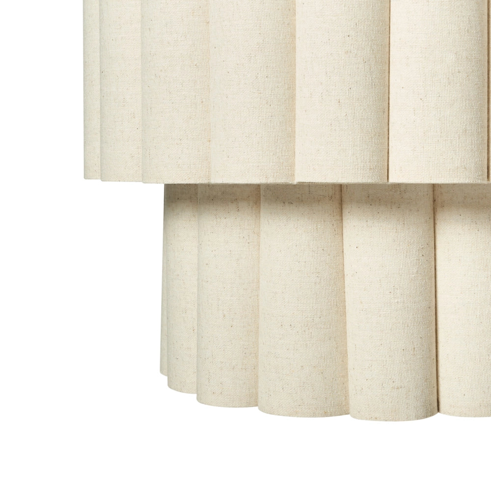 Lampada a sospensione moderna con paralume in tessuto di lino luce soffusa nero opaco beige chiaro