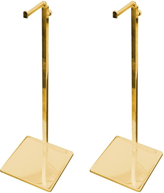 Supporto per Borse in Acciaio Inossidabile - Regolabile - Antiscivolo - Set di 2 - Base 13x13cm - Supporto per Borse