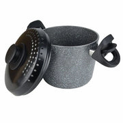 Trade Shop - Pentola Cuocipasta Antiaderente Con Coperchio Forato Per Piano A Induzione Da ø16-20cm -