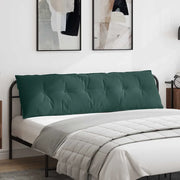 Cuscino per Schiena Verde Scuro 180 x 50 cm Tessuto in Cords 42014935