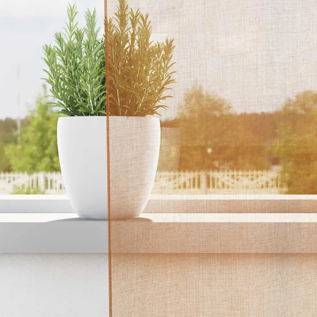 Tende in Voile con Occhielli 2 pz Terracotta 4102138