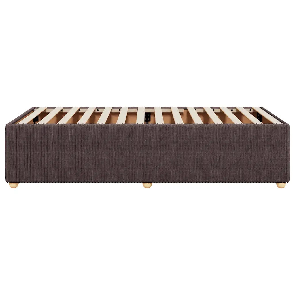 Giroletto senza Materasso Marrone Scuro 90x190 cm Tessuto