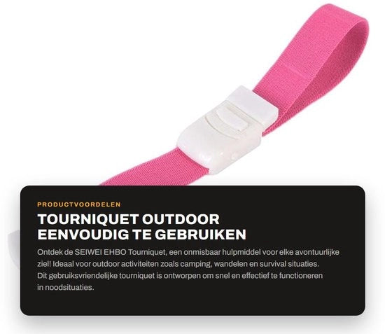 Kit di pronto soccorso portatile - Dispositivo di tourniquet facile da usare - Design outdoor - Assistenza in caso di emergenza - Camping/escursionismo - Resistente ai shock - Lunghezza 39cm