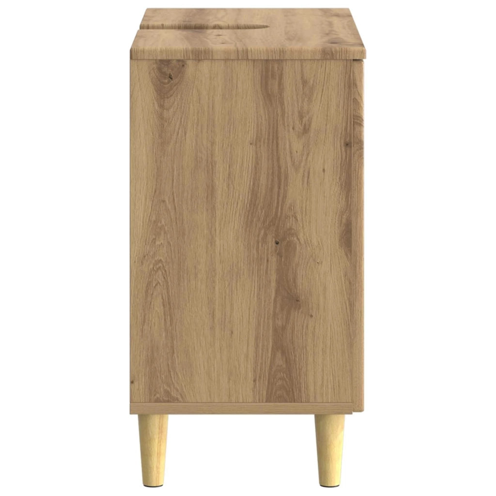 Armadio per Lavabo da Bagno ARNHEM Rovere Artigianale 896574