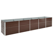 Letto Rialzato in Acciaio Zincato 400x80x77 cm Marronecod mxl 97327