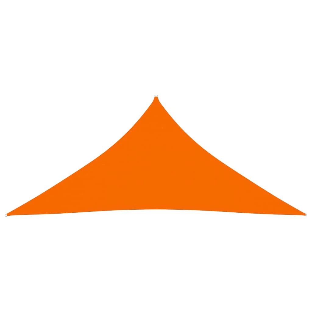 Vela ombreggiante triangolare in tessuto Oxford 5 x 6 x 6 m arancione 02_0009930