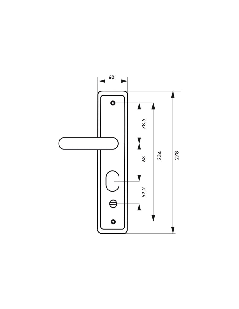 Set chiusura WC sinistro con placca BC – THIRARD