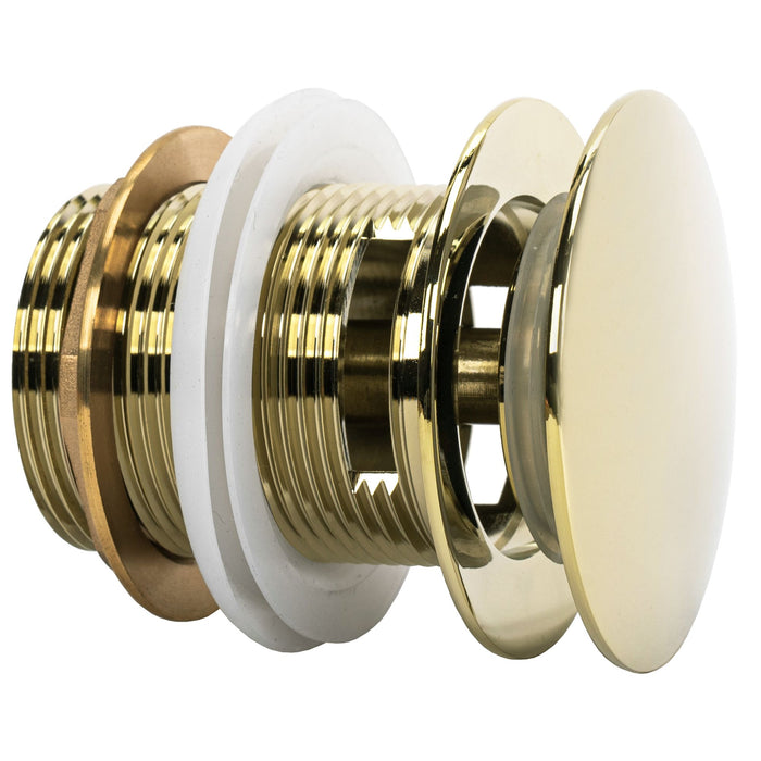 Tappo Vasca Senza Troppo Pieno Click-clack Rea Gold 6cm