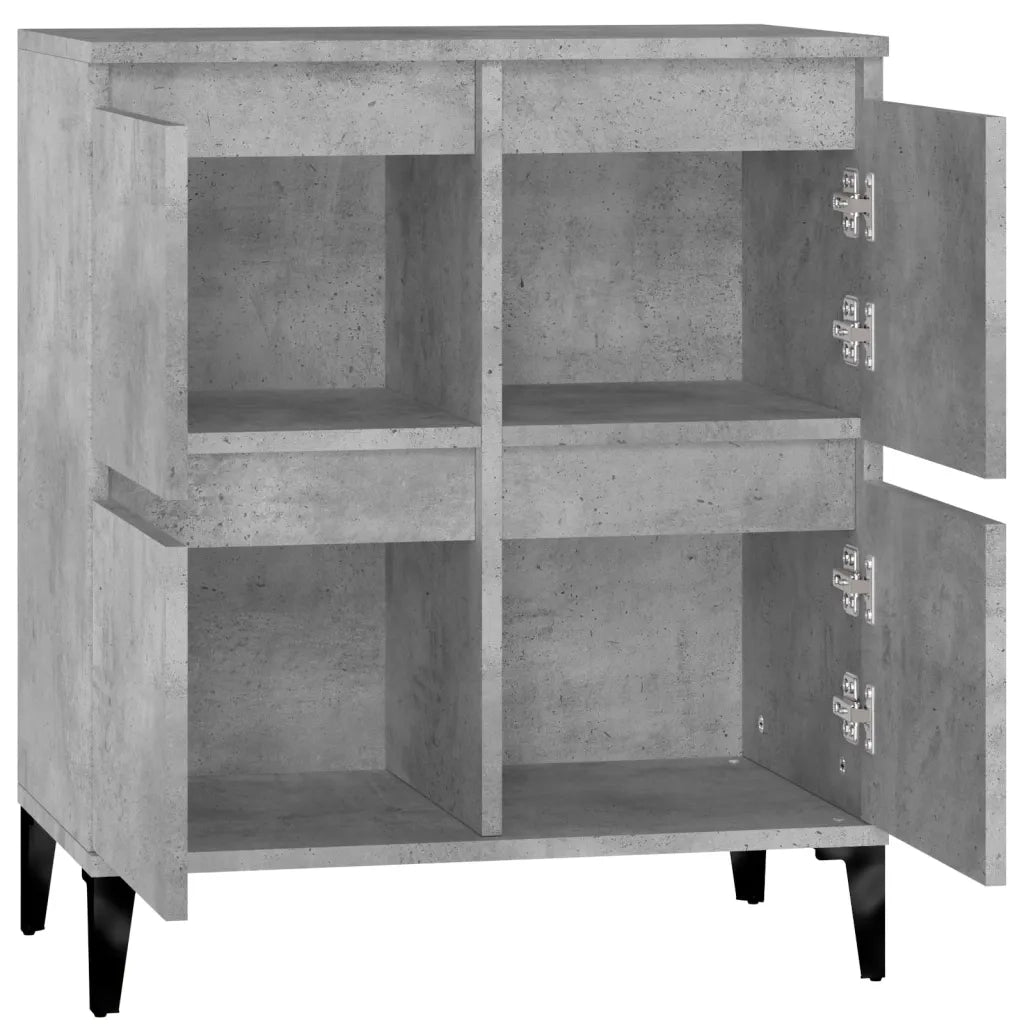 Credenza Grigio Cemento 60x35x70 cm in Legno Multistrato 821168