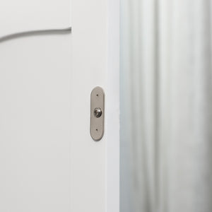 Armadietto Bagno Alto 3 Ripiani 1 Cassetto 1 Anta 34x30x163 cm in MDF Bianco