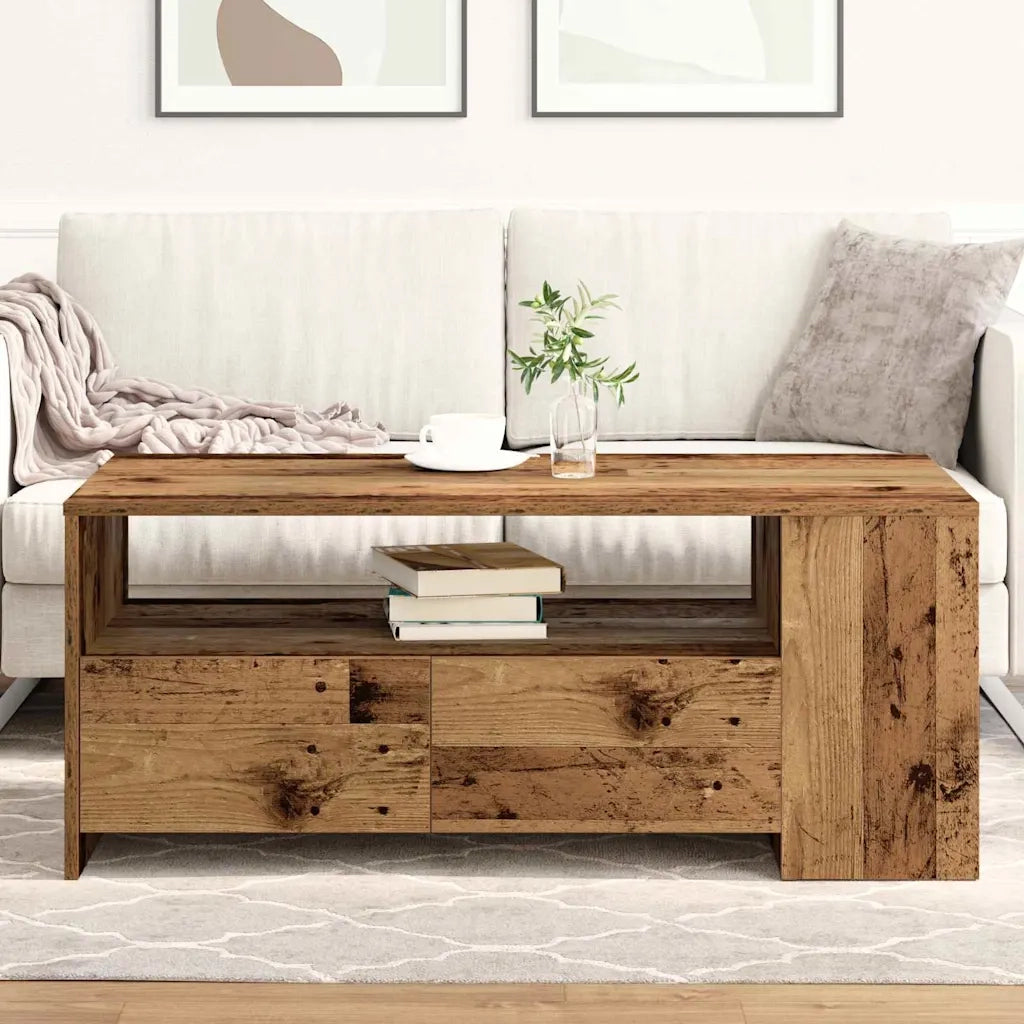 Tavolino da salotto | Tavolino da caff¨¨ | Tavolino da Soggiorno Legno vecchio 102 x 55 x 43,5 cm