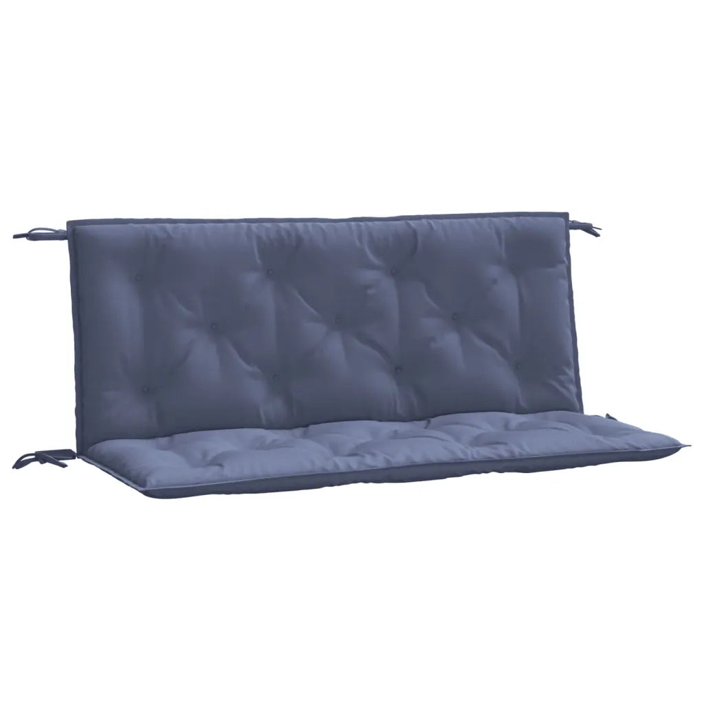 Cuscini per Panca 2 pz Blu Marino 120x50x7cm in Tessuto Oxford 379064