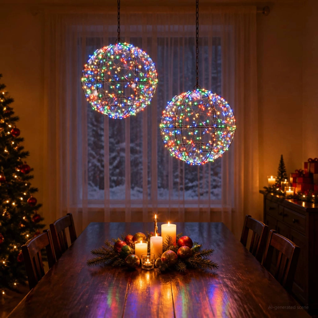Luce a punta di Natale 2 pz 600 LED Multicolore 42049798