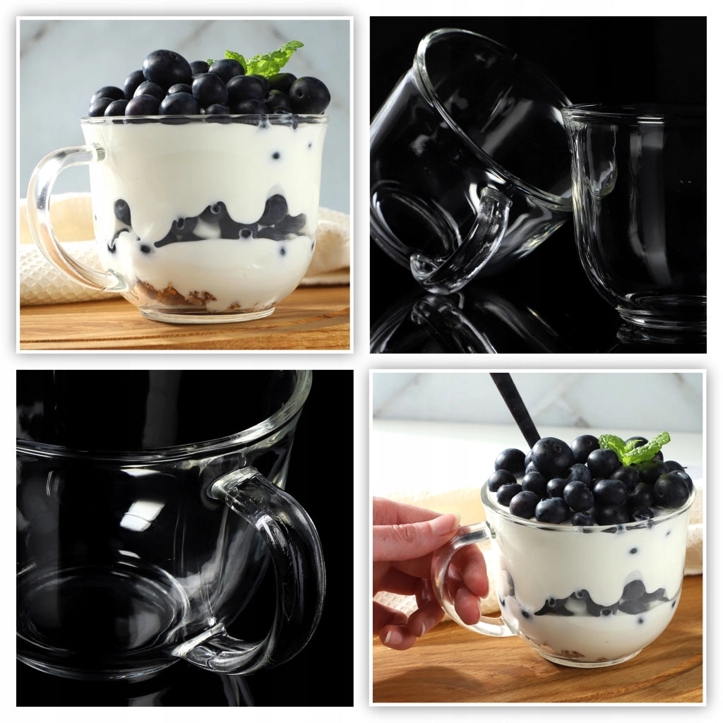 Set di 2 tazze da tè/caffè invernali KADAX da 480 ml con manico.
