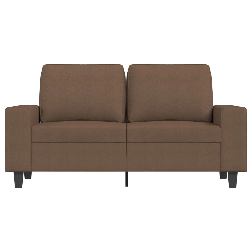 Divano | Divano da soggiorno | Sofa a 2 Posti Marrone 120 cm in Tessuto