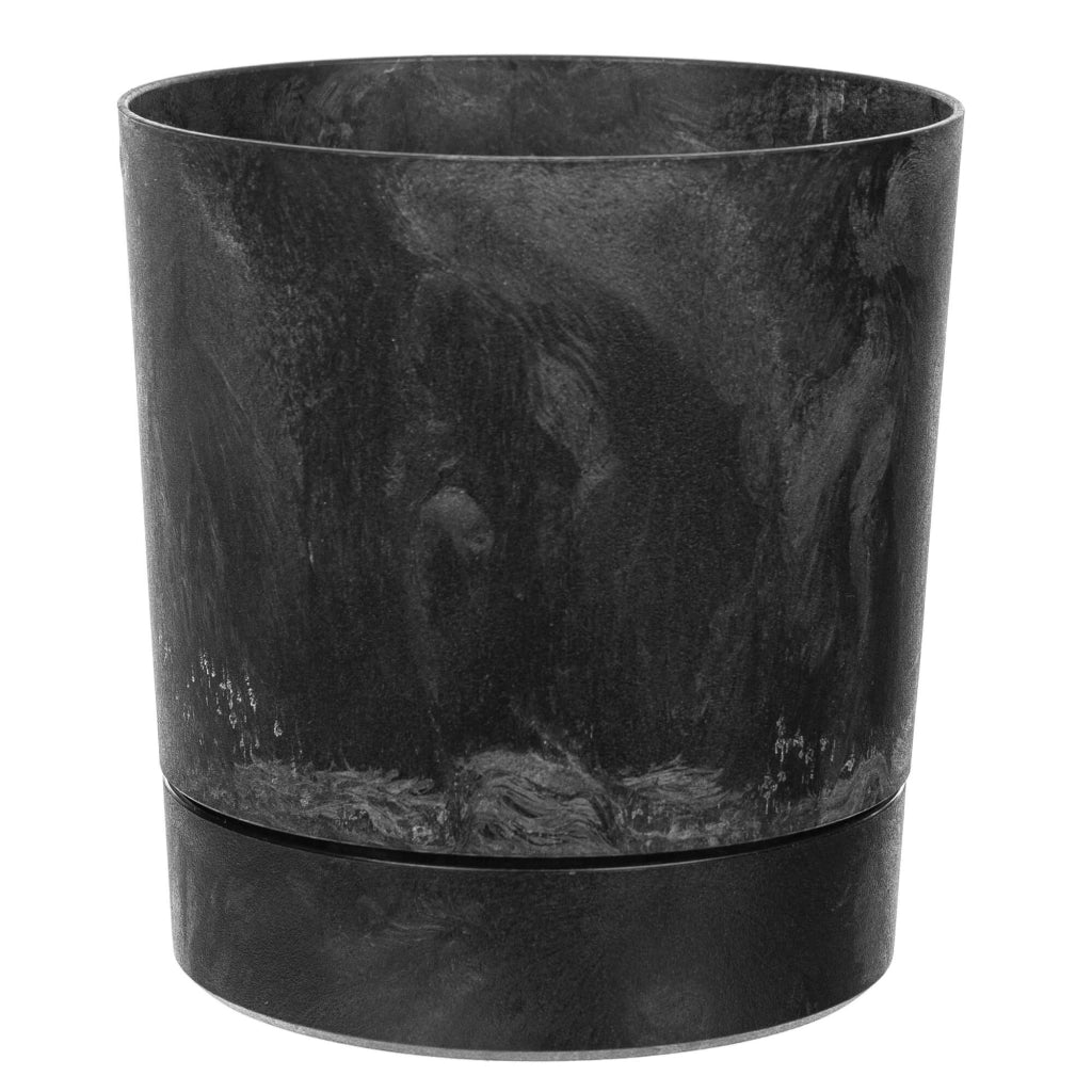 Vaso da fiori KADAX con supporto, rotondo, in plastica, 34,5 cm