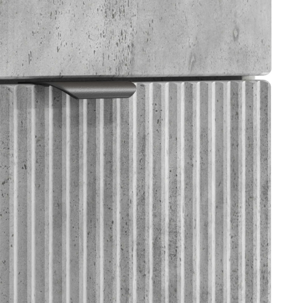 Set di mobili per il bagno Grigio Cemento Legno ingegnerizzato 3404207