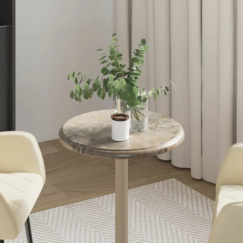 Piano per Tavolo Grigio Ã˜40x2,5 cm in Marmocod mxl 129557