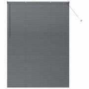 Tendaggi a Veneziana | Tenda a lamelle Grigio scuro 220 x 155 cm Alluminio