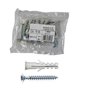 TASSELLO CON VITE E BORDO 'AVB-TC' IN BUSTA Ø 6x30, vite 4,5x40 - conf. 10 pezzi - TECFI
